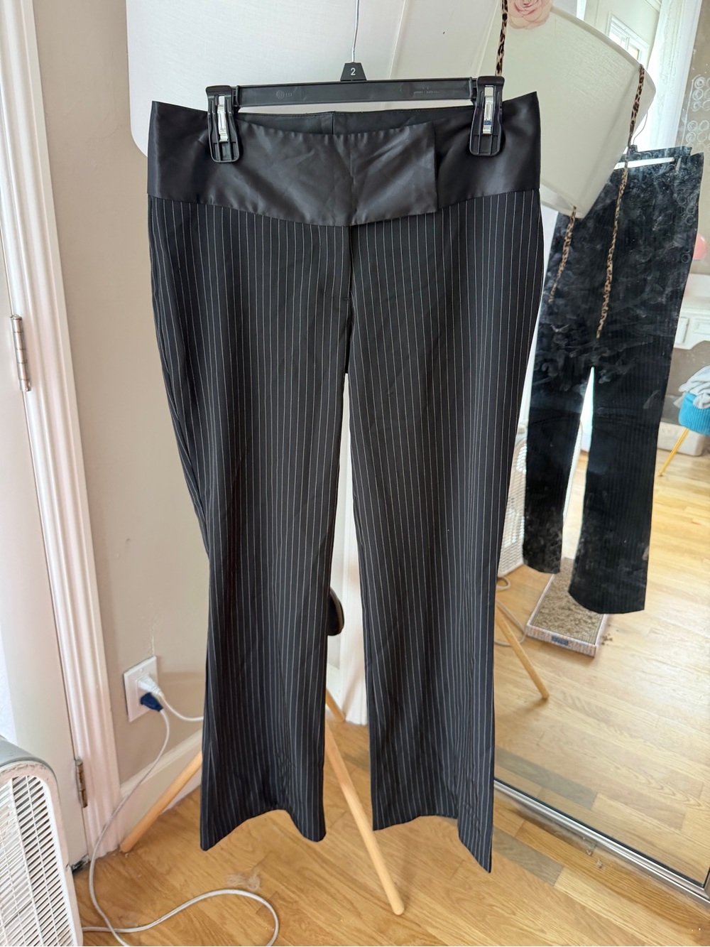 Y2k pin stripped pants
